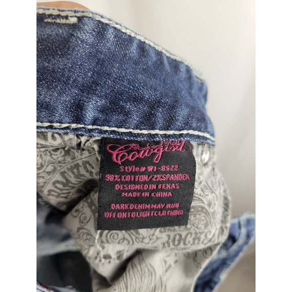 Rock & Roll Cowgirl Blue Boot Cut Jeans - Picture 7 of 8